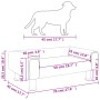 Cama para perros de terciopelo azul 70x45x26,5 cm de vidaXL, Camas para perros - Ref: Foro24-171918, Precio: 78,27 €, Descuen...