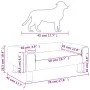 Cama para perros de terciopelo azul 70x45x26,5 cm de vidaXL, Camas para perros - Ref: Foro24-171918, Precio: 67,55 €, Descuen...