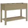 Jardinera alta polipropileno marrón claro 110x45x79 cm de vidaXL, Maceteros y jardineras - Ref: Foro24-364176, Precio: 176,91...