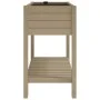 Jardinera alta polipropileno marrón claro 110x45x79 cm de vidaXL, Maceteros y jardineras - Ref: Foro24-364176, Precio: 176,91...