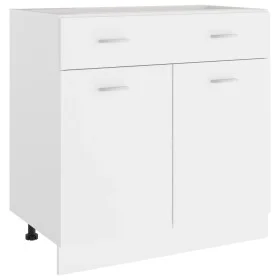 Armario inferior de cocina madera blanco 80x46x81,5 cm de vidaXL, Armarios de cocina - Ref: Foro24-801236, Precio: 94,96 €, D...