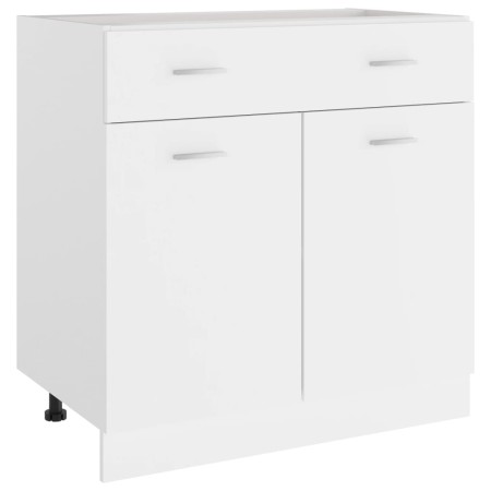 Armario inferior de cocina madera blanco 80x46x81,5 cm de vidaXL, Armarios de cocina - Ref: Foro24-801236, Precio: 97,80 €, D...