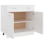 Armario inferior de cocina madera blanco 80x46x81,5 cm de vidaXL, Armarios de cocina - Ref: Foro24-801236, Precio: 94,96 €, D...
