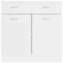 Armario inferior de cocina madera blanco 80x46x81,5 cm de vidaXL, Armarios de cocina - Ref: Foro24-801236, Precio: 94,96 €, D...