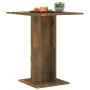 Mesa de bistró madera contrachapada roble ahumado 60x60x75 cm de vidaXL, Mesas de cocina y de comedor - Ref: Foro24-815102, P...