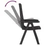 Sillas reclinables de jardín 2 unidades PP gris antracita de vidaXL, Sillas de jardín - Ref: Foro24-364712, Precio: 148,93 €,...