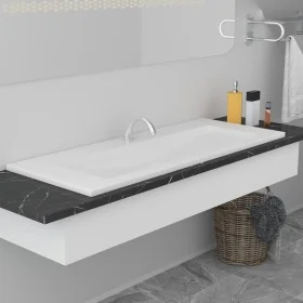 Lavabo encastrado de cerámica blanco 101x39,5x18,5 cm de vidaXL, Lavabos - Ref: Foro24-145064, Precio: 239,81 €, Descuento: %