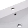 Built-in white ceramic washbasin 101x39.5x18.5 cm by vidaXL, Sinks - Ref: Foro24-145064, Price: 239,81 €, Discount: %
