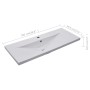 Lavabo encastrado de cerámica blanco 101x39,5x18,5 cm de vidaXL, Lavabos - Ref: Foro24-145064, Precio: 258,52 €, Descuento: %
