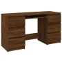 Escritorio madera contrachapada roble marrón 140x50x77 cm de vidaXL, Escritorios - Ref: Foro24-815440, Precio: 154,20 €, Desc...