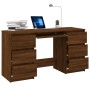 Escritorio madera contrachapada roble marrón 140x50x77 cm de vidaXL, Escritorios - Ref: Foro24-815440, Precio: 189,73 €, Desc...