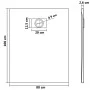 Plato de ducha SMC negro 100x80 cm de vidaXL, Platos de ducha - Ref: Foro24-144781, Precio: 187,49 €, Descuento: %