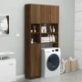 Armario baño madera contrachapada roble marrón 32x25,5x190 cm de vidaXL, Muebles de baño - Ref: Foro24-815539, Precio: 81,82 ...