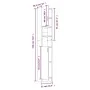 Armario baño madera contrachapada roble marrón 32x25,5x190 cm de vidaXL, Muebles de baño - Ref: Foro24-815539, Precio: 81,82 ...