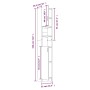 Armario baño madera contrachapada roble marrón 32x25,5x190 cm de vidaXL, Muebles de baño - Ref: Foro24-815539, Precio: 87,36 ...