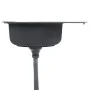 Fregadero cocina con colador y sifón acero inoxidable ovalado de vidaXL, Fregaderos - Ref: Foro24-145072, Precio: 67,72 €, De...
