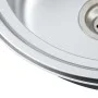 Küchenspüle mit Sieb und ovalem Edelstahlsiphon von vidaXL, Sinkt - Ref: Foro24-145072, Preis: 67,72 €, Rabatt: %