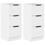 Aparadores 2 uds madera contrachapada blanco 30x30x70 cm de vidaXL, Aparadores - Ref: Foro24-811152, Precio: 98,58 €, Descuen...