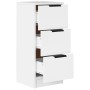 Aparadores 2 uds madera contrachapada blanco 30x30x70 cm de vidaXL, Aparadores - Ref: Foro24-811152, Precio: 98,58 €, Descuen...