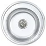 Küchenspüle mit Edelstahlsieb und Siphon von vidaXL, Sinkt - Ref: Foro24-145071, Preis: 58,65 €, Rabatt: %