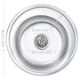Fregadero de cocina con colador y sifón de acero inoxidable de vidaXL, Fregaderos - Ref: Foro24-145071, Precio: 66,25 €, Desc...