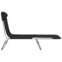 Tumbonas plegables 2 uds acero y textilene negro de vidaXL, Tumbonas - Ref: Foro24-360181, Precio: 87,39 €, Descuento: %