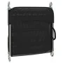 Tumbonas plegables 2 uds acero y textilene negro de vidaXL, Tumbonas - Ref: Foro24-360181, Precio: 87,39 €, Descuento: %