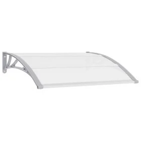Gray and transparent PC door canopy 120x75 cm by vidaXL, Awnings - Ref: Foro24-144818, Price: 47,84 €, Discount: %