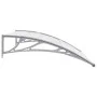 Marquesina para puerta PC gris y transparente 120x75 cm de vidaXL, Toldos - Ref: Foro24-144818, Precio: 47,84 €, Descuento: %