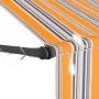 Toldo manual retráctil con LED amarillo y azul 200 cm de vidaXL, Toldos - Ref: Foro24-145850, Precio: 79,71 €, Descuento: %