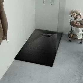 SMC black shower tray 90x90 cm by vidaXL, Shower trays - Ref: Foro24-144779, Price: 176,67 €, Discount: %