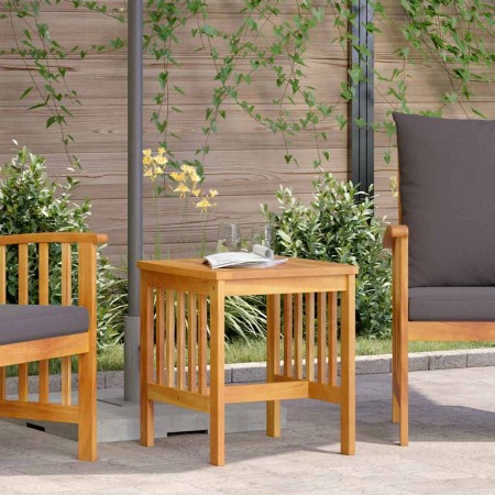 Mesa lateral Aceite Natural Madera de Acacia Sólida en Sillas de jardín | Comprar online en Foru.es
