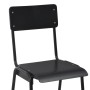 Taburetes de cocina 4 uds madera contrachapada y acero negro de vidaXL, Taburetes de cocina - Ref: Foro24-3054566, Precio: 40...