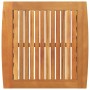 Mesa lateral Aceite Natural Madera de Acacia Sólida en Sillas de jardín | Comprar online en Foru.es