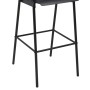Taburetes de cocina 4 uds madera contrachapada y acero negro de vidaXL, Taburetes de cocina - Ref: Foro24-3054566, Precio: 40...