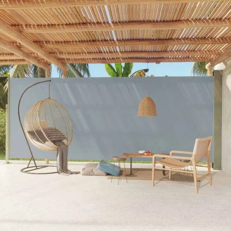 Toldo lateral retráctil para patio gris 220x600 cm de vidaXL, Sombrillas - Ref: Foro24-317980, Precio: 132,10 €, Descuento: %
