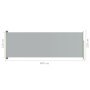 Toldo lateral retráctil para patio gris 220x600 cm de vidaXL, Sombrillas - Ref: Foro24-317980, Precio: 134,38 €, Descuento: %