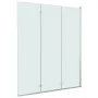 Folding shower screen with 3 panels ESG 130x138 cm by vidaXL, shower doors - Ref: Foro24-144679, Price: 149,68 €, Discount: %