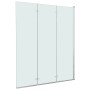 Mampara de ducha plegable 3 paneles ESG 130x138 cm de vidaXL, Puertas de ducha - Ref: Foro24-144679, Precio: 163,62 €, Descue...