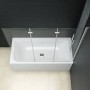 Mampara de ducha plegable 3 paneles ESG 130x138 cm de vidaXL, Puertas de ducha - Ref: Foro24-144679, Precio: 163,62 €, Descue...