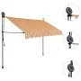 Toldo retráctil manual con LED amarillo y azul 300 cm de vidaXL, Toldos - Ref: Foro24-145852, Precio: 96,90 €, Descuento: %
