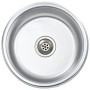 Fregadero de cocina con colador y sifón de acero inoxidable de vidaXL, Fregaderos - Ref: Foro24-145070, Precio: 71,45 €, Desc...