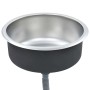 Fregadero de cocina con colador y sifón de acero inoxidable de vidaXL, Fregaderos - Ref: Foro24-145070, Precio: 71,45 €, Desc...