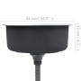 Fregadero de cocina con colador y sifón de acero inoxidable de vidaXL, Fregaderos - Ref: Foro24-145070, Precio: 71,45 €, Desc...