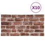 3D-Wandpaneele Brick Design 10 Stück EPS Dunkelbraun von vidaXL, Wandverkleidung - Ref: Foro24-149578, Preis: 207,96 €, Rabat...