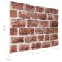 3D-Wandpaneele Brick Design 10 Stück EPS Dunkelbraun von vidaXL, Wandverkleidung - Ref: Foro24-149578, Preis: 207,96 €, Rabat...