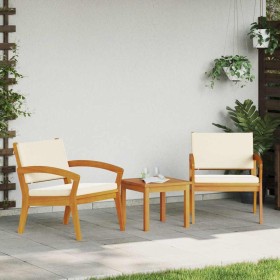 Conjunto bistro 3 pcs Marrón 59,5 x 70,5 x 72,5 cm Poliéster en Sofás de exterior | Comprar online en Foru.es