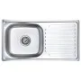 Küchenspüle mit Edelstahlsieb und Siphon von vidaXL, Sinkt - Ref: Foro24-145073, Preis: 107,04 €, Rabatt: %