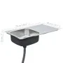 Küchenspüle mit Edelstahlsieb und Siphon von vidaXL, Sinkt - Ref: Foro24-145073, Preis: 107,04 €, Rabatt: %