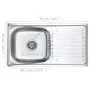 Küchenspüle mit Edelstahlsieb und Siphon von vidaXL, Sinkt - Ref: Foro24-145073, Preis: 107,04 €, Rabatt: %